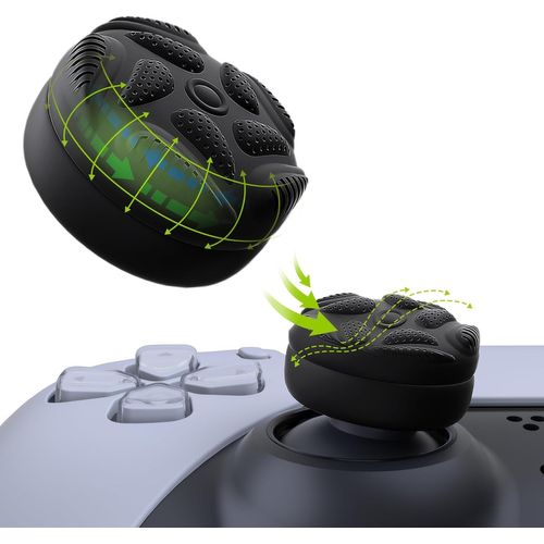 Capuchon Manette pour ps5/ps4,Protection Joystick pour Xbox Series X/S,Thumbs Cushion Caps pour Xbox One/Elite Series 2,Cover Stick pour Nintendo Switch Pro Controller-Noir