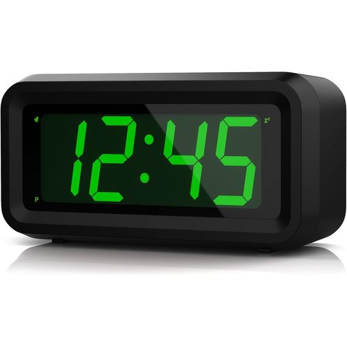 SEPT-Réveil Numérique, Horloge Numérique Pile,Reveil a Piles avec Luminosité Réglable, Snooze, 12/24H, Reveil Matin Non Ticking Reveil Gros Chiffres pour Enfants et Adultes