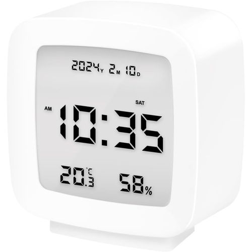 Logilink SC0120 - Réveil numérique, température, humidité, Fonction Snooze, Blanc