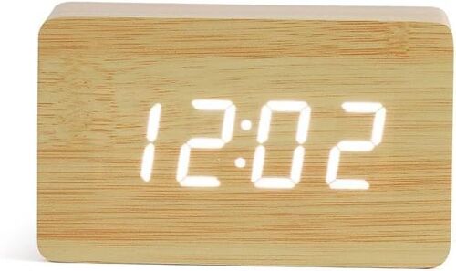 - Horloge digitale aspect bois RV150BC