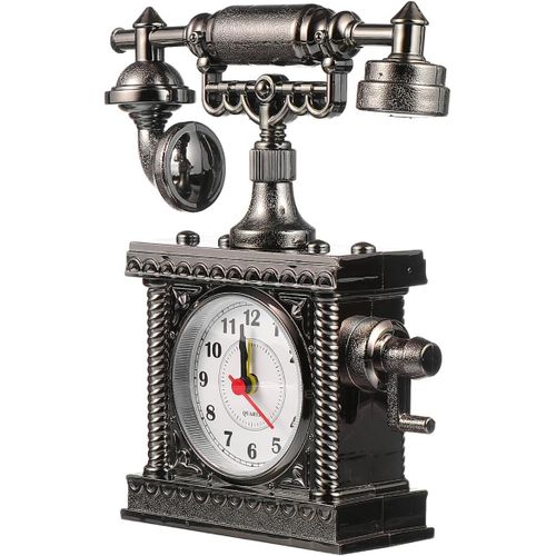 KAL-1 Réveil Téléphonique - Horloge De Table Numérique - Cendrier Avec Couvercle - Réveil Décoratif - Réveil De Bureau Rétro - Horloge De Bureau - Horloge De Bureau - Réveil De Chevet - En