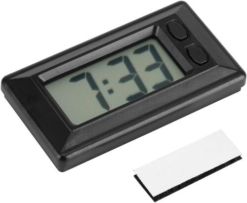 Portable Horloge LCD Numérique Table De Voiture Tableau de Bord Bureau Électronique Horloge Date Temps Calendrier Affichage Tableau de Bord avec Adhésif Pad