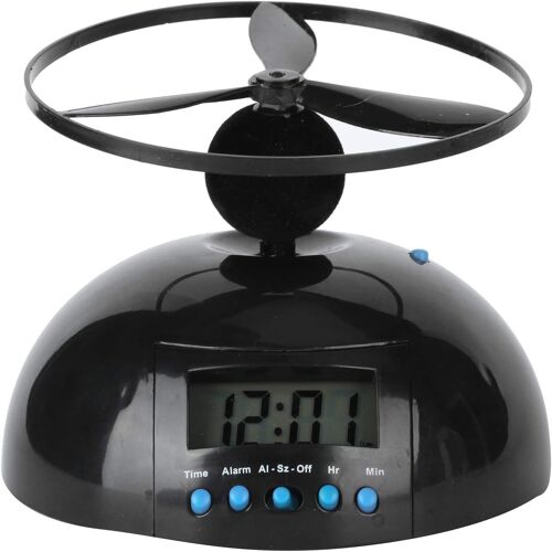 Réveil Volant, Nouveauté Numérique LED Réveil Hélicoptère Chopper Hélice Horloge Horloge Électronique avec Rétroéclairage De L'Écran pour Réveiller Les Gros Dormeurs Garçons Filles