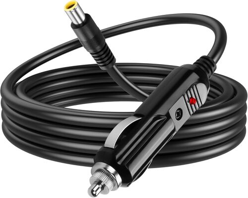 Loranka-12v Voiture Allume - Cigare Câble À Dc 8mm, 16awg Dc7909 Mâle À Allume - Cigare Câble D'alimentation Avec Fusible 15a Pour Voiture Camion Rv Générateur Solaire (3m/9.8ft