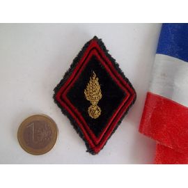 Losange Modèle 45 Officier Génie Velour Noir Cannetille