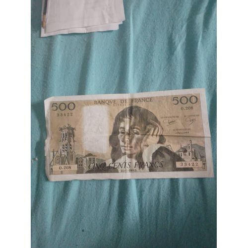 Billet 500 Francs 5/7/1984