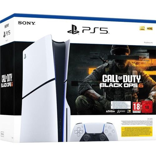 Sony Playstation 5 Slim Disc Edition 1 To + Call Of Duty: Black Ops 6 - Blanc