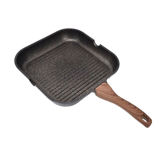 Assiette De Viande Grillée 24cm Poêle À Steak Carrée Poêle À Frire Carrée Ob