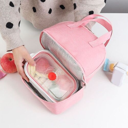 Sac à Lunch Double Couche Sac à Lunch Isotherme Pour Hommes Femmes Poches OB