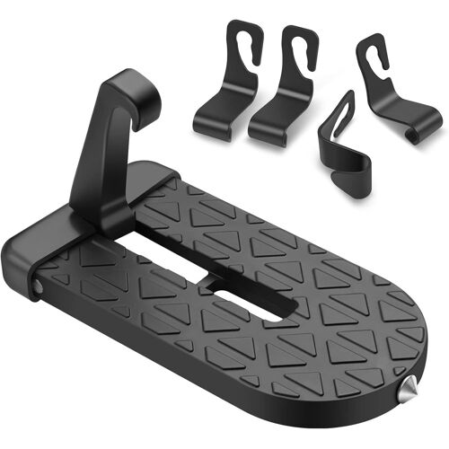 Kalanka-Marchepied De Porte De Voiture, Pédale De Crochet De Véhicule En Forme De U Avec Marteau De Sécurité Et 4pcs Crochet Stockage Voiture, Marchepieds Pour Voiture Jeep Accès Toit (Charge Max 250