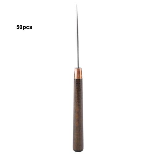Boîte De 50 Pièces De 16 5 Cm Avec Manche En Bois Et Outil De Tricotage Pour