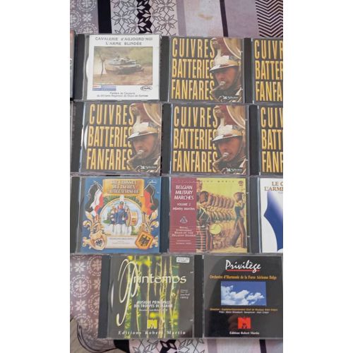 Musique Militaire, Cuivre, Fanfare Lot Cd