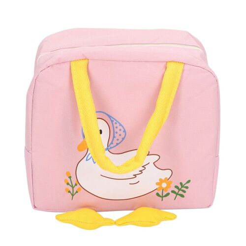 (PINK) Sac à Déjeuner Poignée Robuste Isolation Thermique étanche
