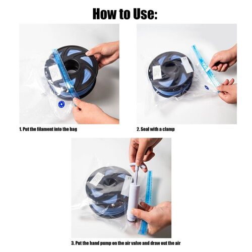 Lot De 10 Sacs De Scellage Sous Vide Pour Sécheur De Filament Pour Pièces Impr