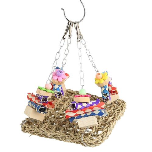 Jouet Balançoire En Jonc De Mer Pour Oiseaux Tapis En Jonc De Mer Pour