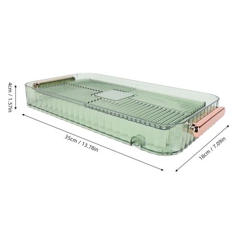 Plateau À Thé En Plastique Avec Ventouse Et Égouttoir