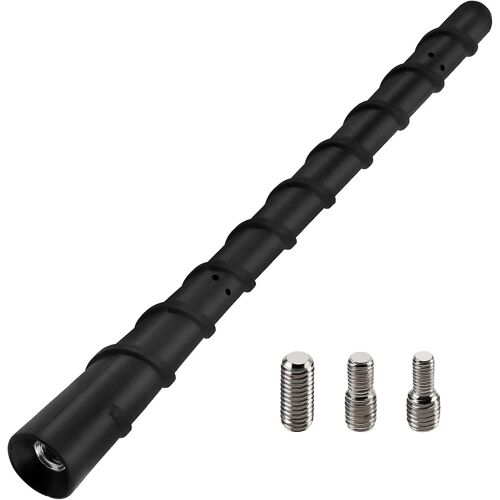 18cm Mini Antenne Voiture Courte, Fm/Am Tige D'antenne De Voiture, Mini Antenne De Voiture Universelle, Avec 3 Vis M4/M5/M6, Pour La Réception Radio Fm/Am-Vbdsfgsdyfg