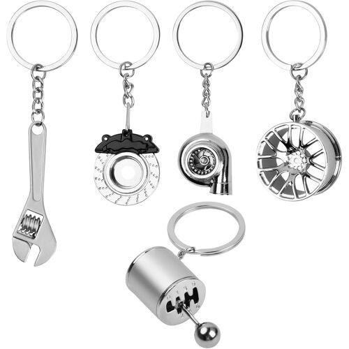 Lot 5 Porte-Clés Auto Design - Supports Clés Créatifs Avec Chaînes Antichocs - Personnalisation Gratuite - Jack Daniels