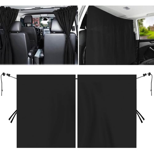 Kalanka-Rideaux De Séparation Pour Voiture, 140 Cm * 80 Cm Rideaux De Séparation Intérieurs De Voiture Pare Soleil, Auto Rideau De Confidentialité, Rideaux Séparation Intérieurs Rideau, Accessoire Vo