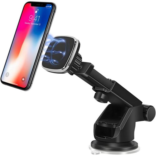 JGD-Support Magnétique pour Téléphone Portable De Voiture, Porte Telephone Voiture Tableau De Bord Rotation 360°, Support Porte Téléphone VoituresRéglable pour Tableau De Bord Et Pare-Brise