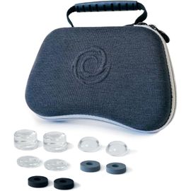 Lkljij-Etui De Protection Universel Manette Ps5 Ps4 Xbox One Seriesx|S Avec Kit Réhausseurs De Joystick Et Anneaux De Précision, Antichoc, Intérieur Velour Anti Rayure, Compartiment Accessoires