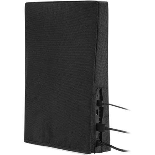 Eryi-Housse Anti-Poussière Pour Ps5, Tissu Oxford Anti-Rayures Étanche Anti-Poussière Pour Ps5, Remplacement Vertical De La Housse Anti-Poussière Pour Console De Jeu Pour Salle De Jeu (Noir)