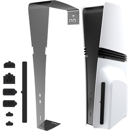 Shiba-Housse Anti-Poussière Pour Ps5 Pro, 8en1 Anti-Scratch Houss Pour Ps5 Pro, Ports De Filet Anti-Poussière En Silicone Amovible[2