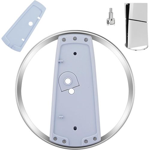 Eryi-Support Vertical Pour Consoles Ps5 Proslim, Blanc Socle Slim Durable Support Pour Ps5 Avec Tapis Antidérapant Et Vis, Offre Stabilité Et Dissipation De La Chaleur