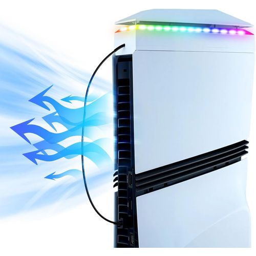 Shiba-Ventilateur Supérieur De Refroidissement Pour Ps5 Pro, Base De Rgb Et Fonction De Mémoire, Accessoires De Protection Contre [1