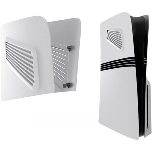 Eryi-Couvercle Supérieur De Remplacement Pour Ps5 Pro Console, Plaques Latérales Coque Couverture Supérieure Gauche Et Droit Avec Aérations Pour Ps5 Pro Digital/Disc Edition, Blanc