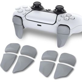KAL-Bouton Manette Pour Ps5 Gâchette Protection Pour Ps Portal,Trigger Stop Pour Ps5 Edge Controller Accessoires Extension2 Pairs-Gris
