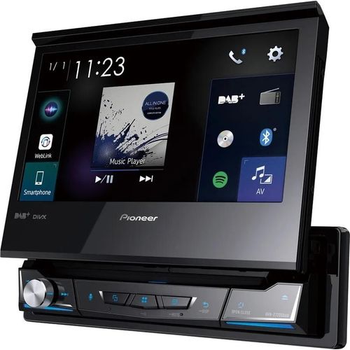 Pioneer AVH-Z7200DAB - Récepteur DVD - affichage - 7' - écran tactile - unité intégrée au tableau de bord - DIN unique - 50 Watts x 4