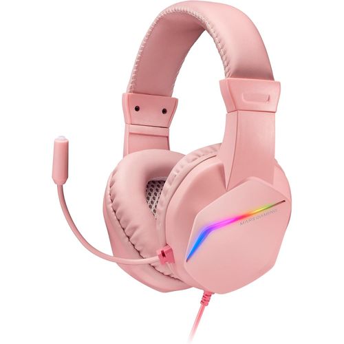 Lkljij-Mh122p Mh122, Casque De Jeu Frgb Over Ear Avec Microphone, Son Hifi, Annulation Du Son, Ultra Léger, Ps4 Ps5 Xbox Switch Switch 2 Tablet Windows Mac, Rose