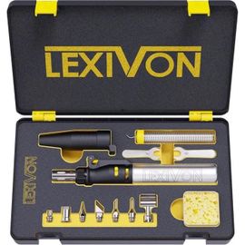 LEXIVON fer a souder Gaz multi fonctions au butane Set dembouts, fer a souder de precision allumage integre et flamme ajustable