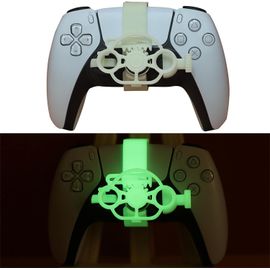 KAL-Pour Ps5 3D Mini Volant De Contrôleur Gaming Racing Game Accessoires De Remplacement (Luminous Green)