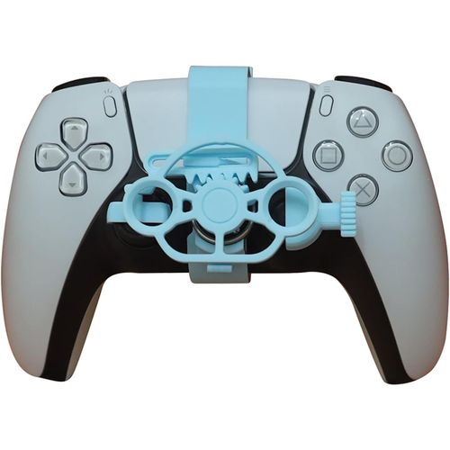 Kal-Pour Ps5 3d Mini Volant De Contrôleur Gaming Racing Game Accessoires De Remplacement (Blue)