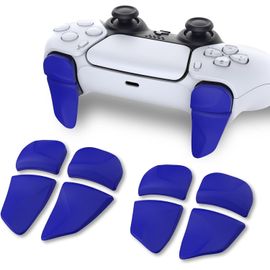 Kal-Bouton Manette Pour Ps5 Gâchette Protection Pour Ps Portal,Trigger Stop Pour Ps5 Edge Controller Accessoires Extension2 Pairs-Bleu