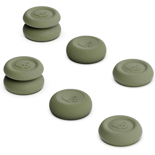 Ensemble de Poignées de Pouce Skin, CQC et FPS, Capuchon de Joystick, Capuchon de Stick Analogique pour Manette Xbox (XSX/XB1) - Vert Olive, 3 Paires (6 Pièces)