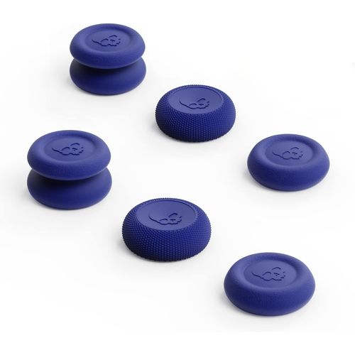 Cqc And Fps Thumb Grip Set Joystick Cap Analog Stick Cap For Nintendo Switch Pro Controller & Ps5/Ps4/Slim/Pro Controller-Neon Blue,3pairs(6pcs)