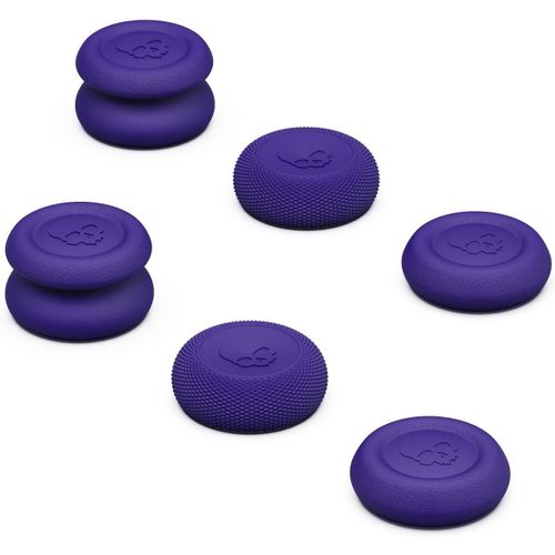 Ensemble de Poignées de Pouce, Capuchon de Joystick, Capuchon de Stick Analogique pour Nintendo Switch Manette Pro & PS5 / PS4 / Slim/Manette Pro - Violet Galactique, 3 Paires (6 Pièces)