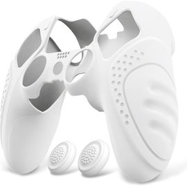 Protection Manette Pour Ps5 Edge Coque Silicone Avec Capuchon Joystick,Housse Pour Ps5 Edge Controller Protège Accessoires-Blanc¿Guardian Edition