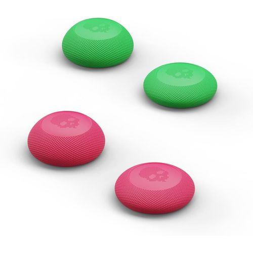 Convex Thumb Grip Caps Joystick Cap Analog Stick Cap Thumbstick Grip Cover For Nintendo Switch Pro Controller & Ps5/Ps4/Slim/Pro Controller-Neon Pink+Green,2 Pairs (4pcs)