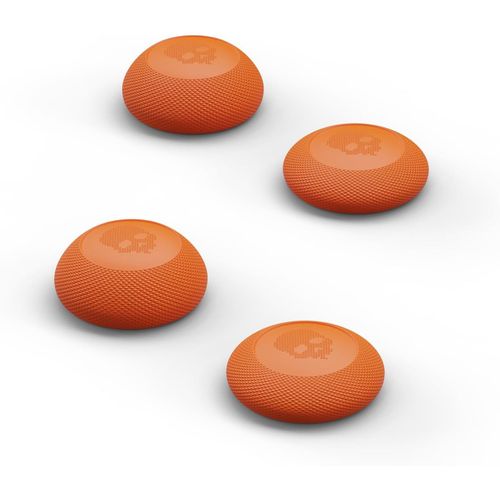 Convex Thumb Grip Caps Joystick Cap Analog Stick Cap Thumbstick Grip Cover For Nintendo Switch Pro Controller & Ps5/Ps4/Slim/Pro Controller-Candy Orange,2 Pairs (4pcs)