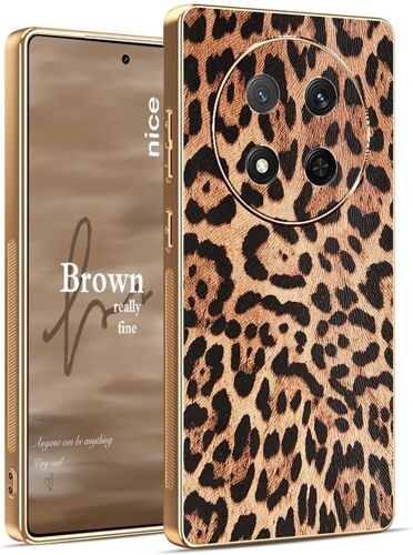KAL-Coque Pour Honor Magic 7 Lite 5G (Magic7 Lite) / X9C Case, Étui Antichoc Classique En Cuir Motif Léopard Guépard Marron, Housse En Silicone Tpu Souple Ultra Mince Pour Femme. Léopard