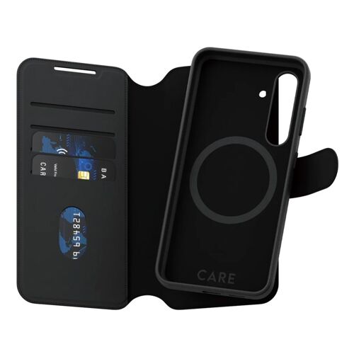 CARE by PanzerGlass Étui de télephone portefeuille Tango 2 en 1 avec MagSafe Samsung Galaxy S24 Plus Black