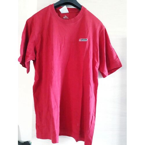 Tee-Shirt Manches Courtes Homme Rouge Bordeaux Adidas Taille 38