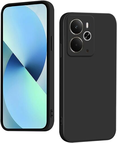 KAL-Coque Pour Realme 14 5G / Realme 14T 5G Silicone Antichoc Antidérapant, Étui Protection À Motifs Mignon Durable Souple Mince Intégrale Protection Housse (Noir)
