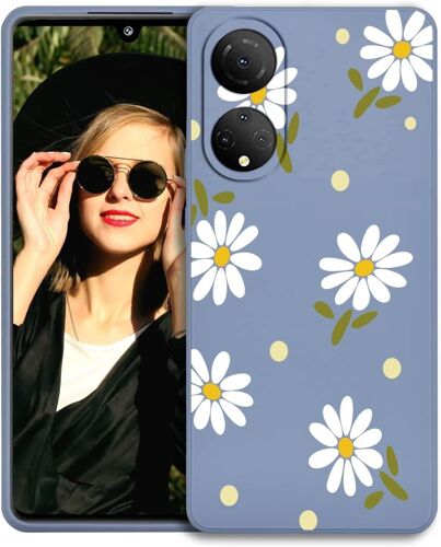 KAL-Coque Pour Honor X7 4G Étui, Housse En Silicone Tpu Souple Et Mince Avec Protection De L'Appareil Photo, Case Résistant Aux Chocs Pour Honor X7 4G Bleu Clair