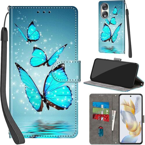KAL-Coque Pour Honor 90 5G, Honor 90 5G Coque [Housse En Cuir Pu Premium] [Etui À Rabat] [Pochette De Portefeuille], Étui De Protection Pour Honor 90 5G
