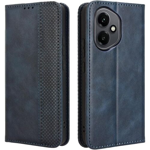 KAL-Coque Pour Honor 400 5G, Cuir Etui Premium Pu + Tpu Housse Folio Flip Case, Cover Portefeuille Ave Id Carte De Crédit Slot Fermeture Magnétique, Bleu